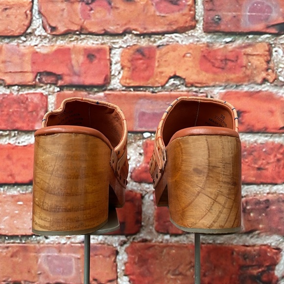 Free People Floral Embroidered Mules - Pink and Brown - Picture 9 of 16